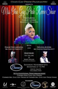 Show Ad | Miss Ohio Gay Pride Review Show | Boscoe's (Columbus, Ohio) | 11/12/2016