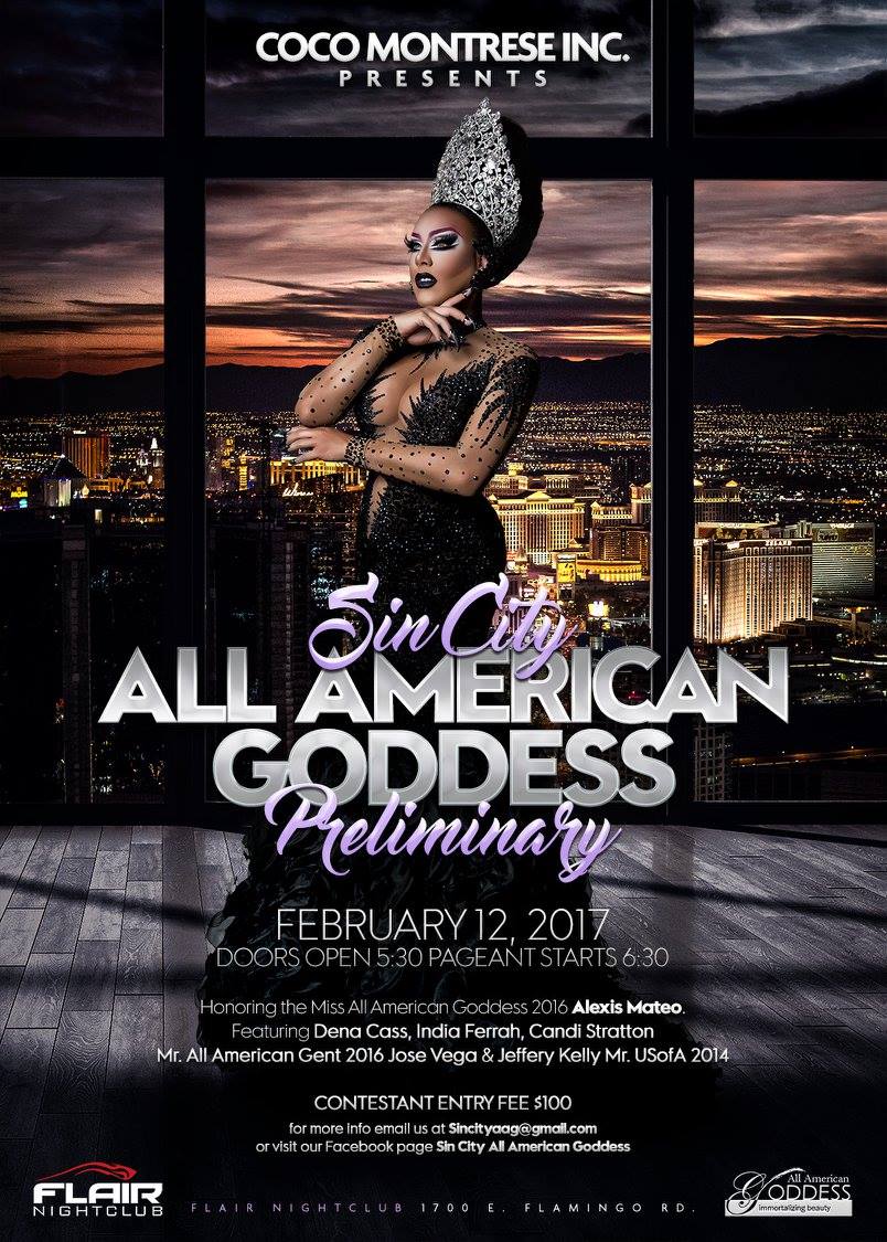 Show Ad | Sin City All American Goddes | Flair Nightclub (Las Vegas, Nevada) | 2/12/2017