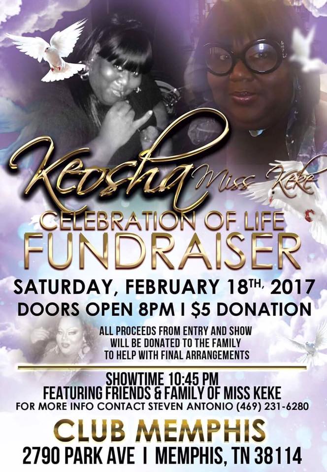 Celebration of Life Fundraiser | Club Memphis (Memphis, Tennessee) | 2/18/2017