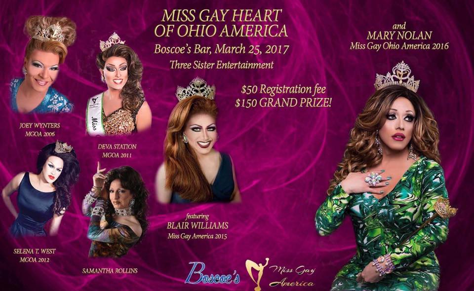 Show Ad | Miss Gay Heart of Ohio America | Boscoe's (Columbus, Ohio) | 3/25/2017