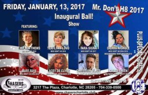 Show Ad | National Mr. Don't H8 | Chasers (Charlotte, North Carolina) | 1/13/2017