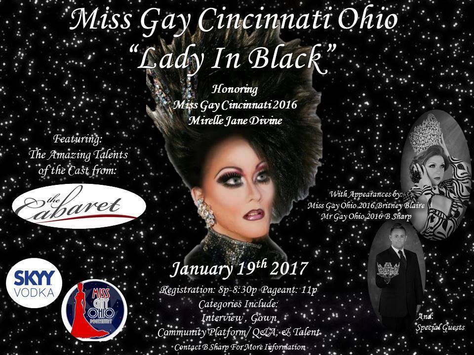 Show Ad | Miss Gay Cincinnati Ohio | The Cabaret (Cincinnati, Ohio) | 1/19/2017
