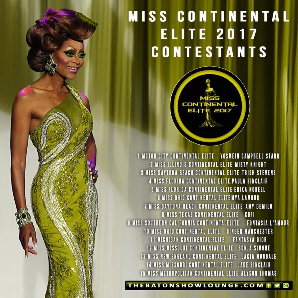 Miss Continental Elite 2017 Contestants