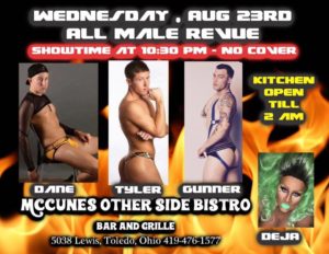Show Ad | McCunes Other Side Bistro Bar and Grille (Toledo, Ohio) | 8/23/2017