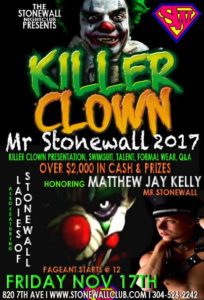 Show Ad | Mr. Stonewall 2017 | Stonewall Club (Huntington, West Virginia) | 11/17/2017