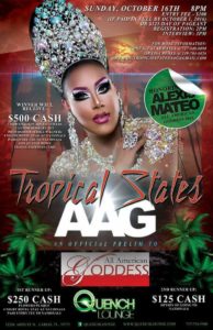 Show Ad | Tropical States All American Goddess | Quench Lounge (Tampa, Florida) | 10/16/2016