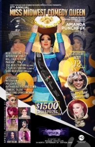 Show Ad | Miss Midwest Comedy Queen | Masque (Dayton, Ohio) | 5/12/2018