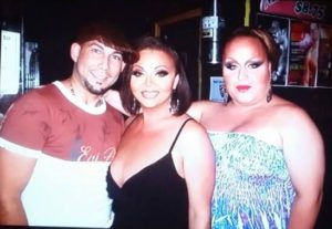 Jose Vega, Maya Douglas and Mercedes Tyler at Club Monster on Christopher Street in New York City. Circa 2010.