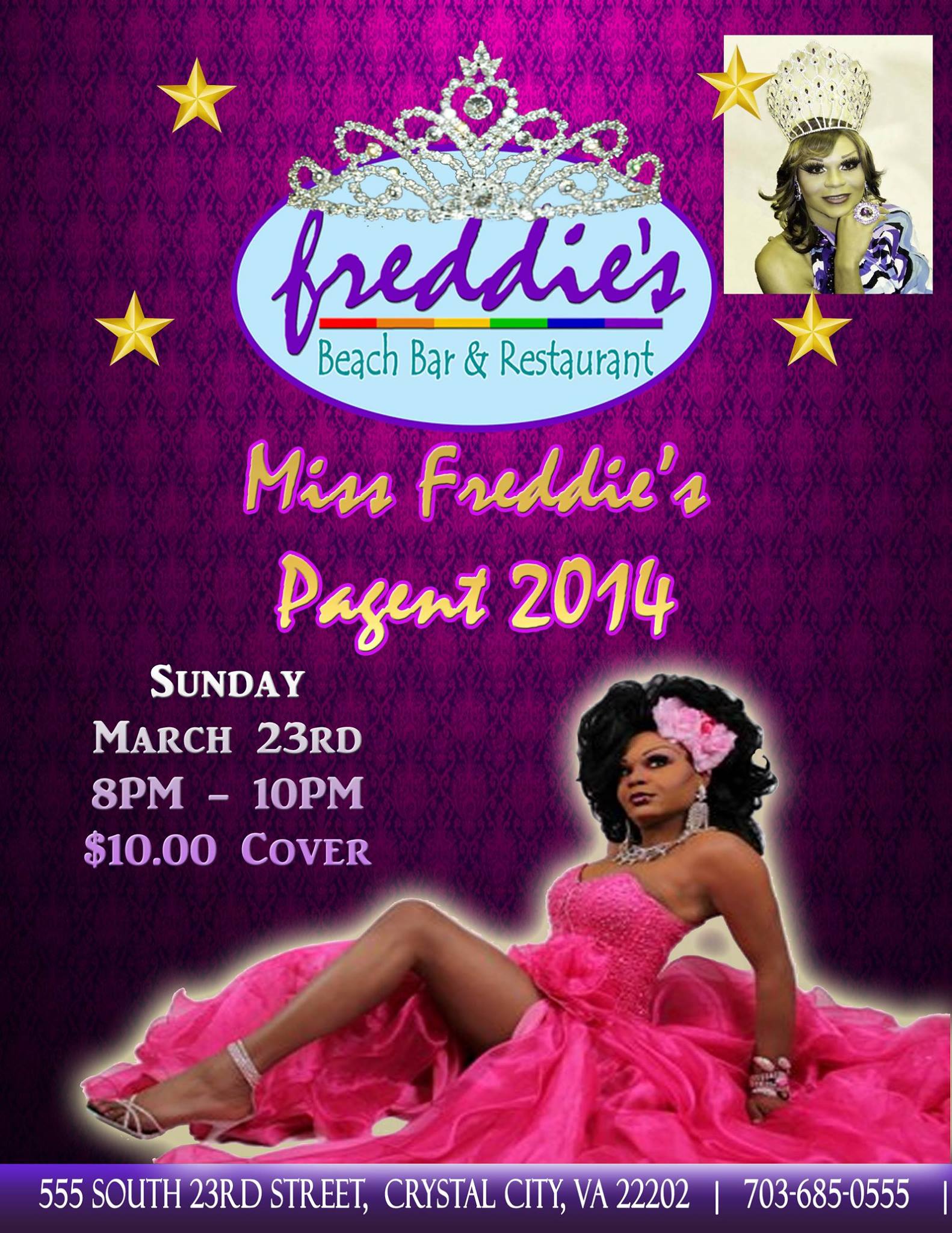 Show Ad | Miss Freddie's (Freddie's Beach Bar & Restaurant (Crystal City, Virginia) | 3/23/2014