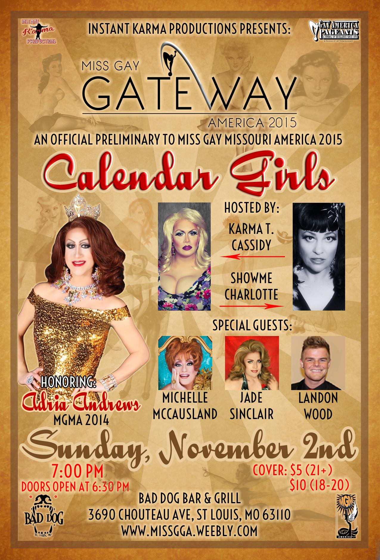 Show Ad | Miss Gay Gateway America | Bad Dog Bar & Grill (St. Louis, Missouri) | 11/2/2014