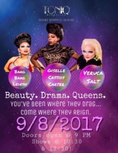 Show Ad | Toniq Night Club (Greensboro, North Carolina) | 9/8/2017