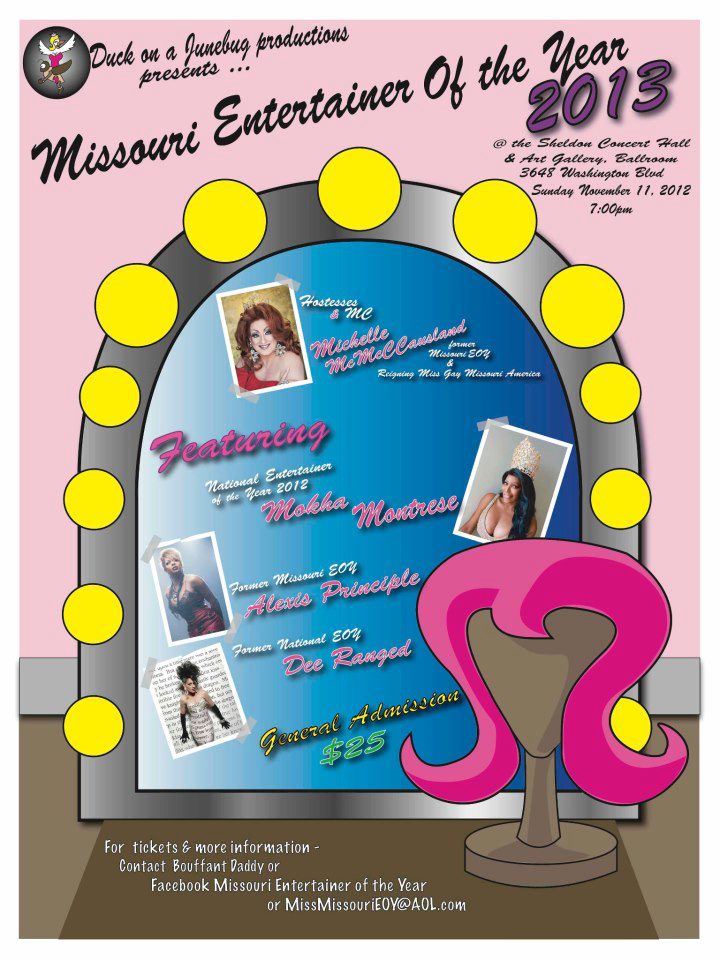 Show Ad | Missouri Entertainer of the Year, F.I. | Sheldon Concert Hall (St. Louis, Missouri) | 11/11/2012