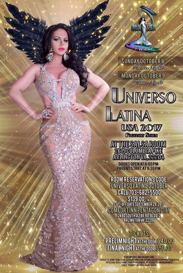 Show Ad | Miss Universo Latina USA | The Salsa Room (Arlington, Virginia) | 10/8-10/9/2017