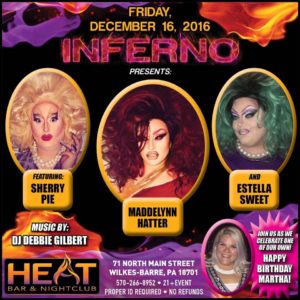 Show Ad | Heat Bar & Nightclub (Wilkes-Barre, Pennsylvania) | 12/16/2016