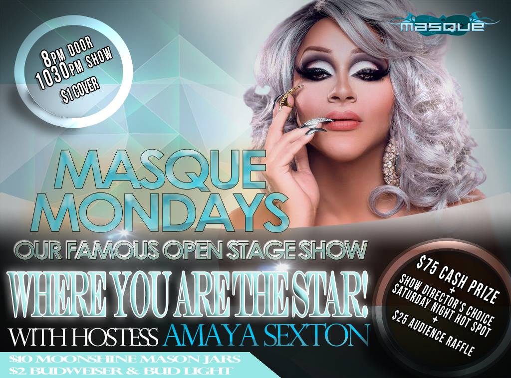 Show Ad | Masque Mondays | Our Famous Open Stage Show | Masque (Dayton, Ohio) | 11/20/2017