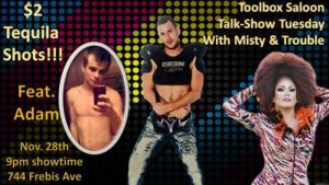 Show Ad | Talk-Show Tuesday with Misty & Trouble | Toolbox Saloon (Columbus, Ohio) | 11/28/2017