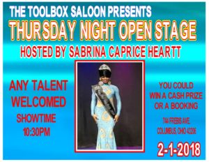 Show Ad | Toolbox Saloon (Columbus, Ohio) | 2/1/2018