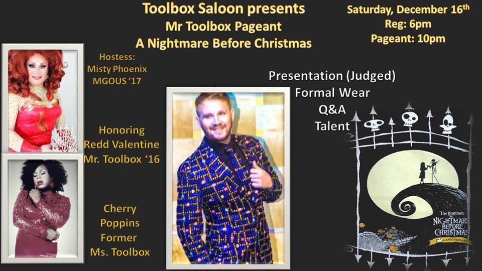 Show Ad | Mr. Toolbox Pageant | Toolbox Saloon (Columbus, Ohio) | 12/16/2017