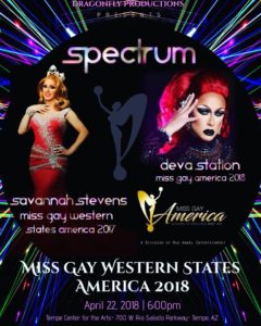 Show Ad | Miss Gay Western States America | Spectrum (Tempe, Arizona) | 4/22/2018