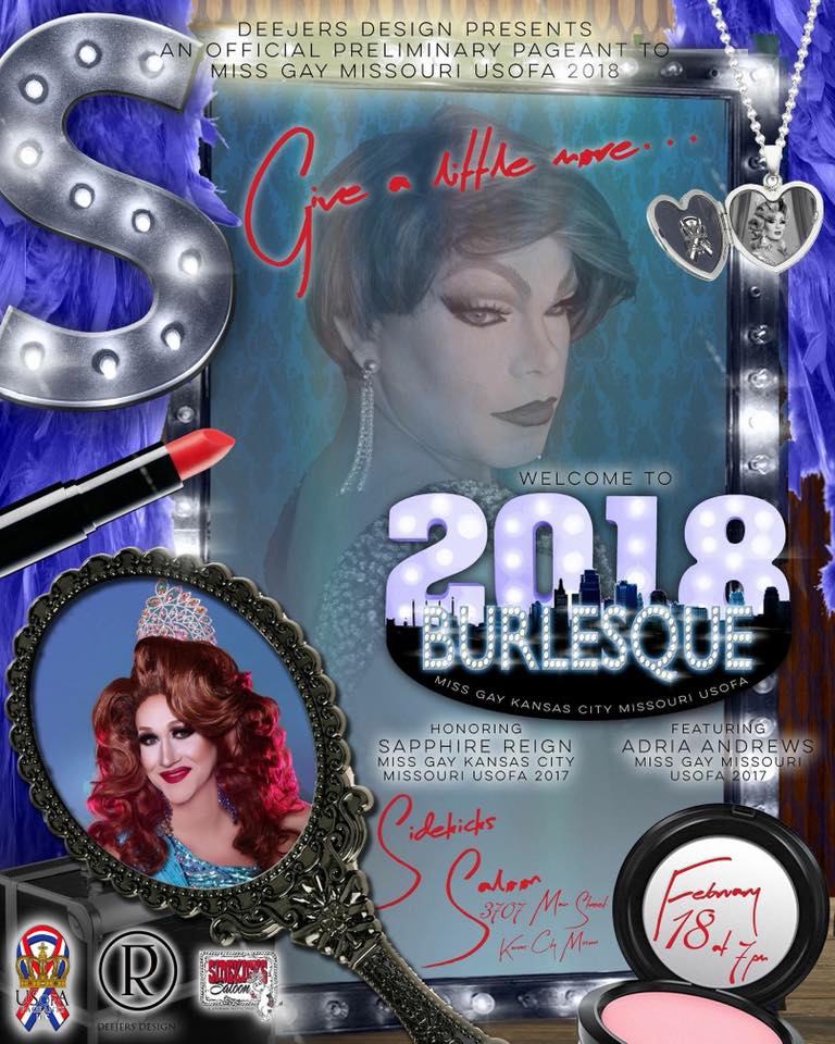 Show Ad | Miss Gay Kansas City USofA | Sidekicks Saloon (Kansas City, Missouri) | 2/18/2018
