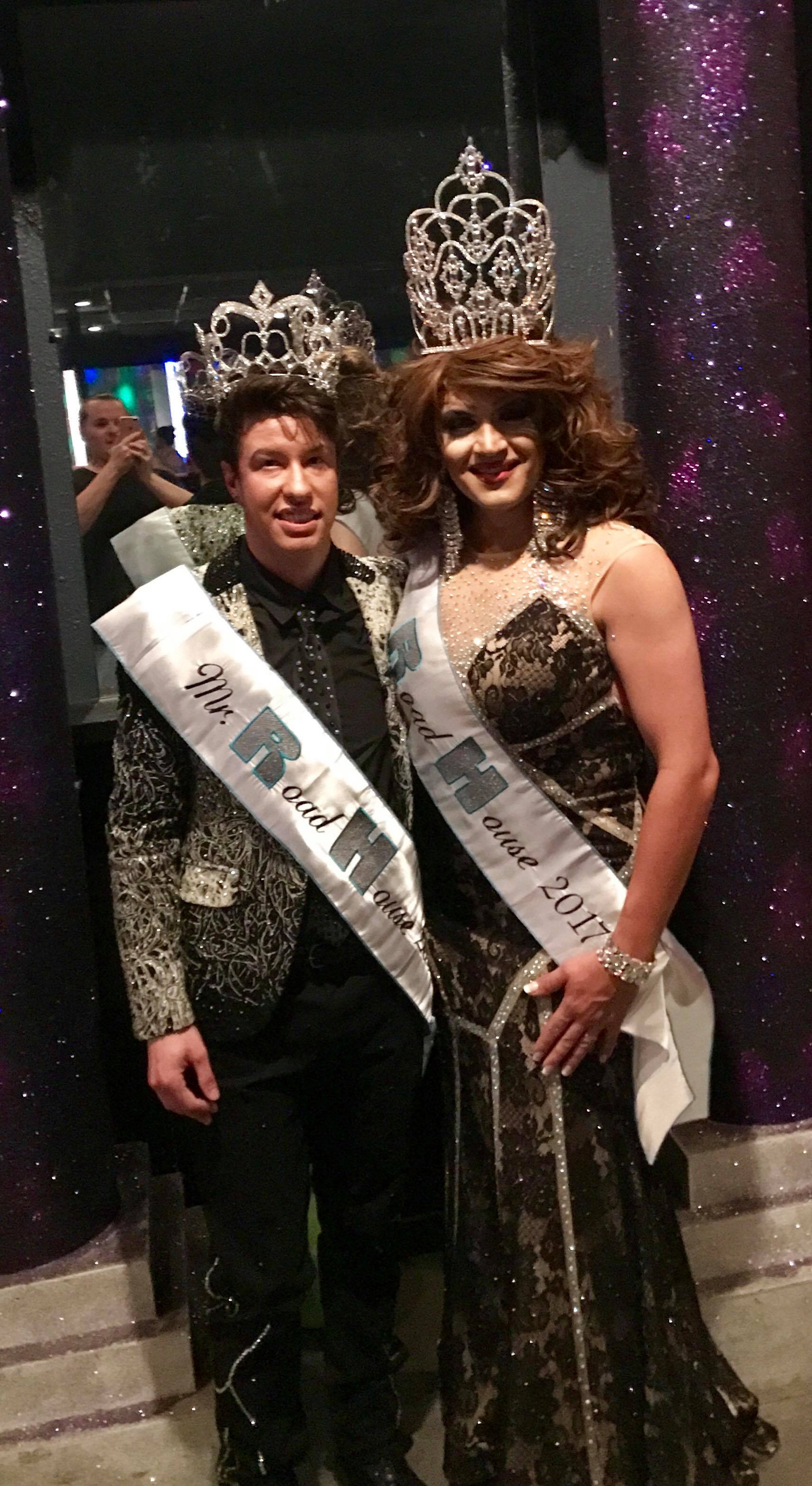 Michael Kane (Mr. RoadHOuse 2017) and Katie Love (Miss RoadHouse 2017) at RoadHouse Bar in Cookeville, Tennessee.