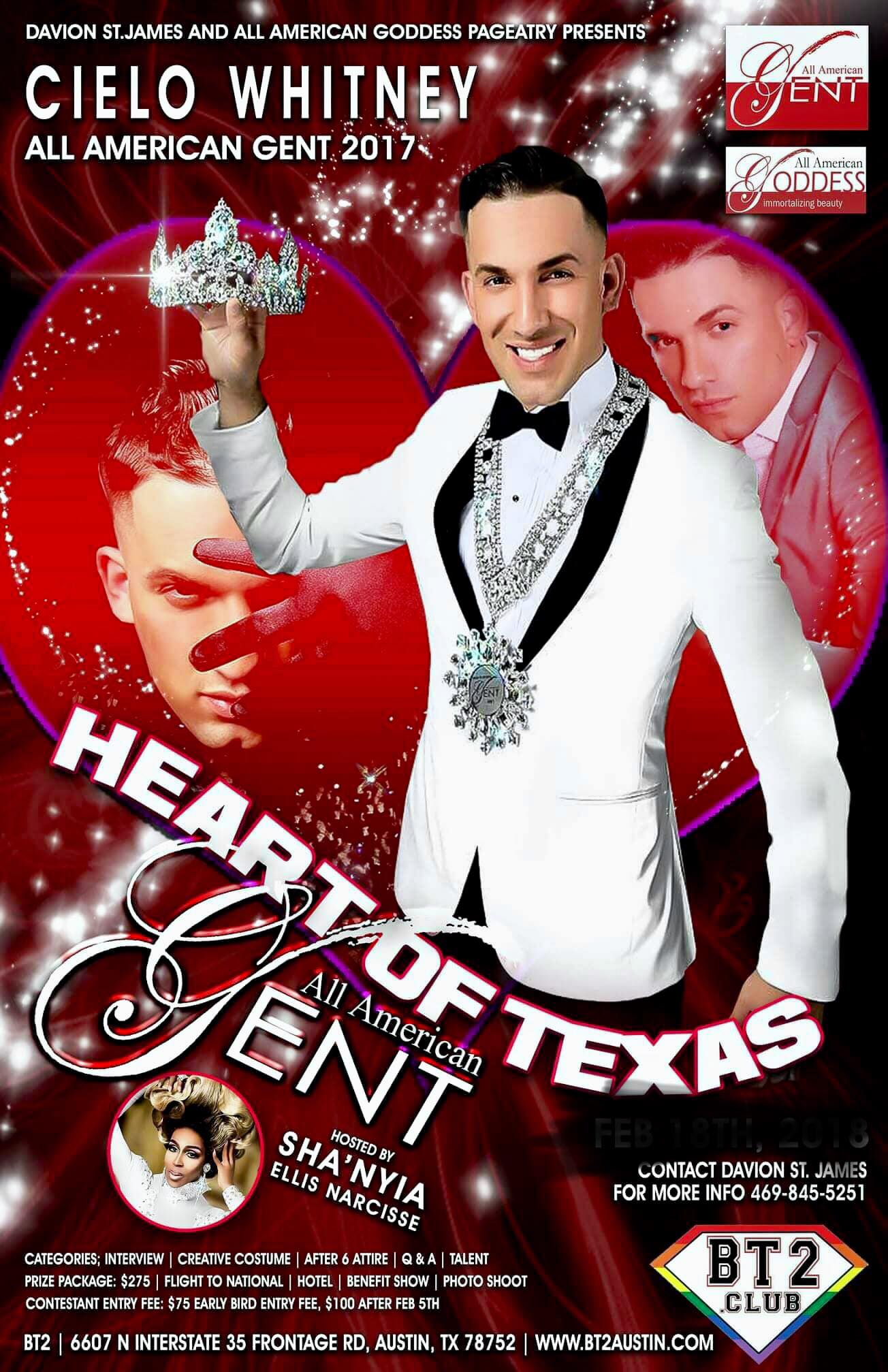 Show Ad | Heart of Texas All American Gent | BT2 Club (Austin, Texas) | 2/18/2018