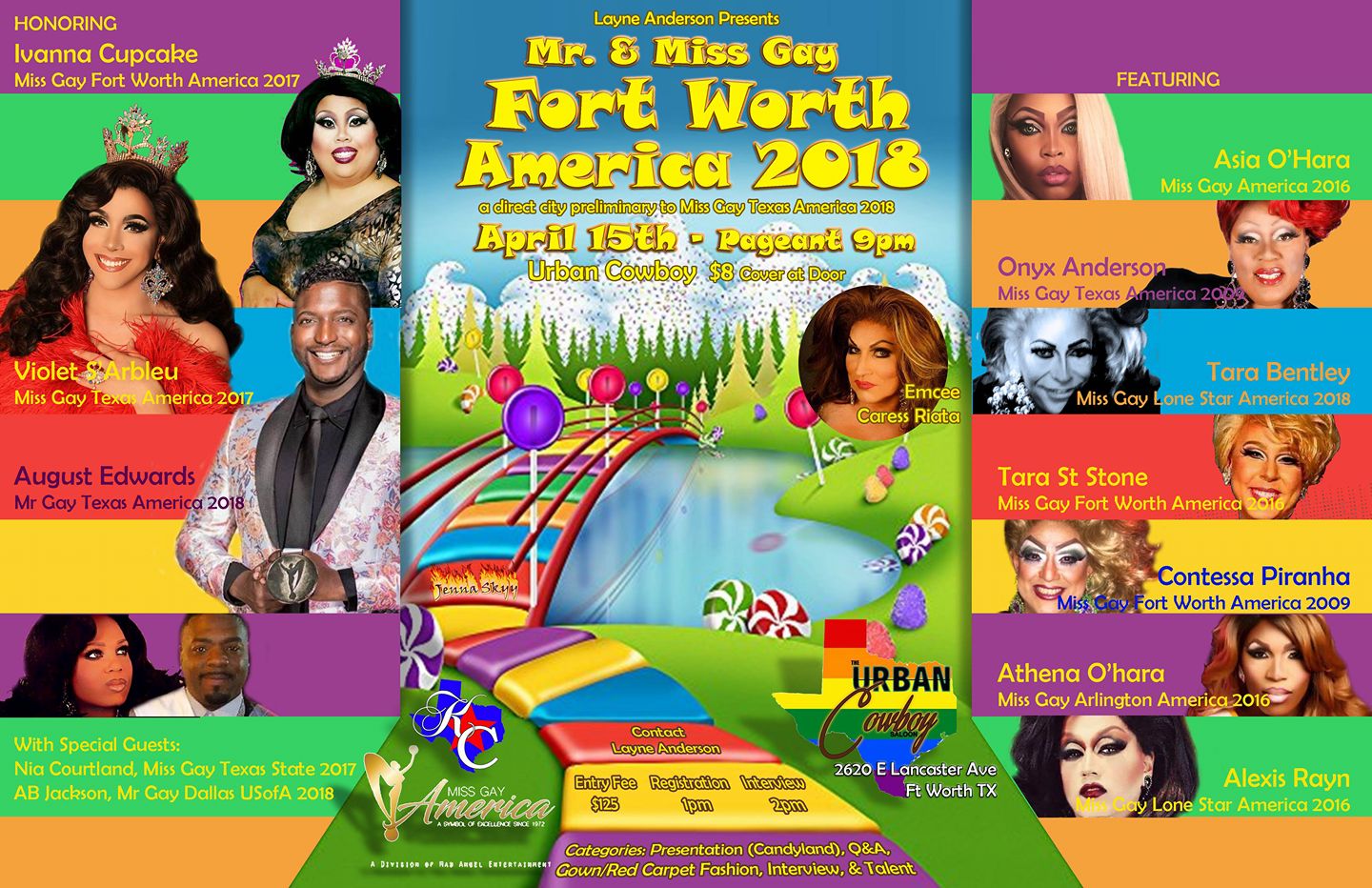 Show Ad | Miss Gay Fort Worth America and Mr. Gay Fort Worth America | The Urban Cowboy Saloon (Fort Worth, Texas) | 4/15/2018
