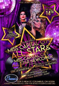 Show Ad | Miss Capital City All-Star and Miss Capital City All-Star Newcomer | Boscoe's (Columbus, Ohio) | 7/14/2018