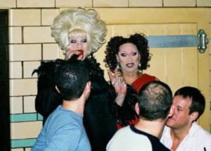 Nina West and Andria Michaels in undated photo taken at Havana Video Lounge (Columbus, Ohio).
