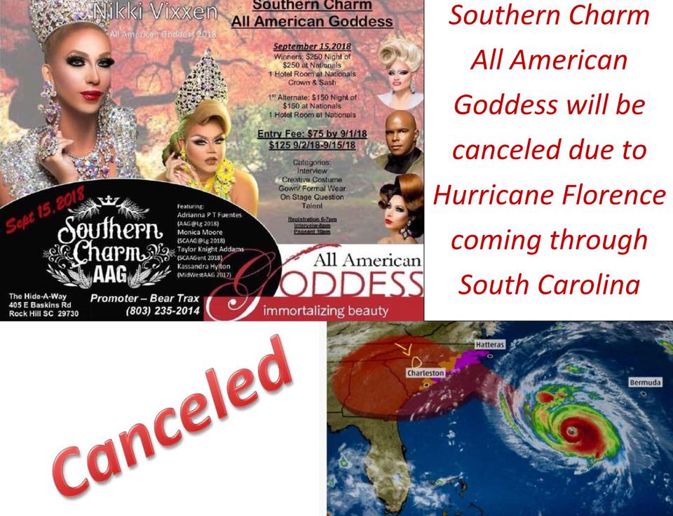 Ad | Cancelled Event | Southern Charm All American Goddess | 9/15/2018