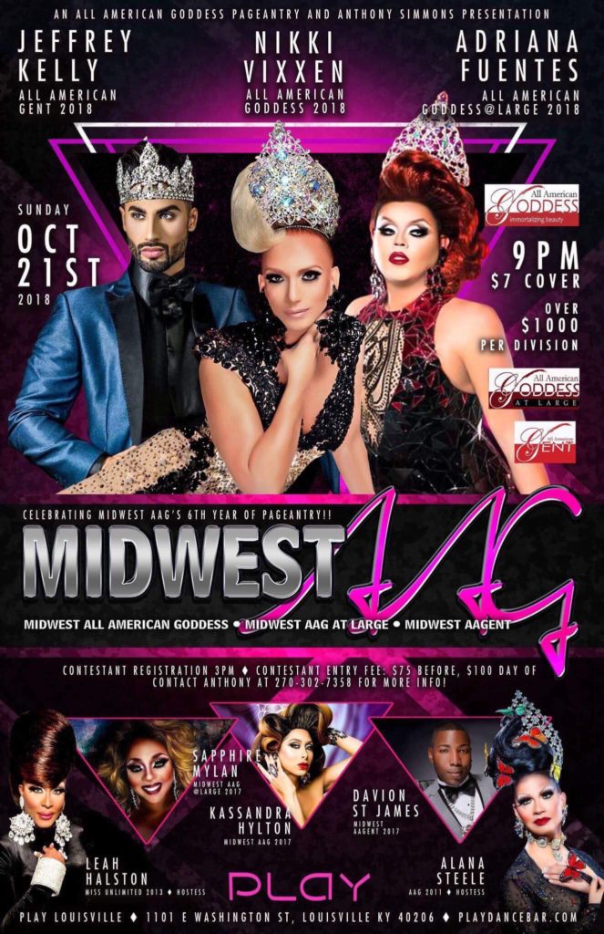 Ad | Midwest All American Gent, Goddess and Goddess at Large | Play (Louisville, Kentucky) | 10/21/2018