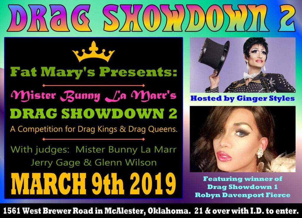 Ad | Fat Mary's (McAlester, Oklahoma) | 3/9/2019
