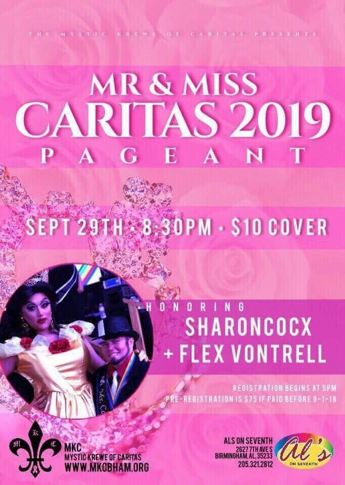 Ad | Mr. and Miss Caritas | Al's on Seventh (Birmingham, Alabama) | 9/29/2018