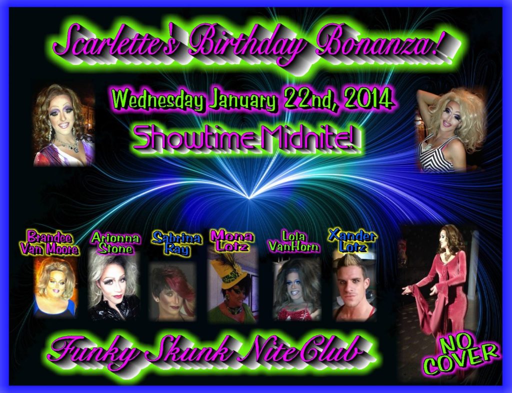 Ad | Funky Skunk Nite Club (Warren, Ohio) | 1/22/2014