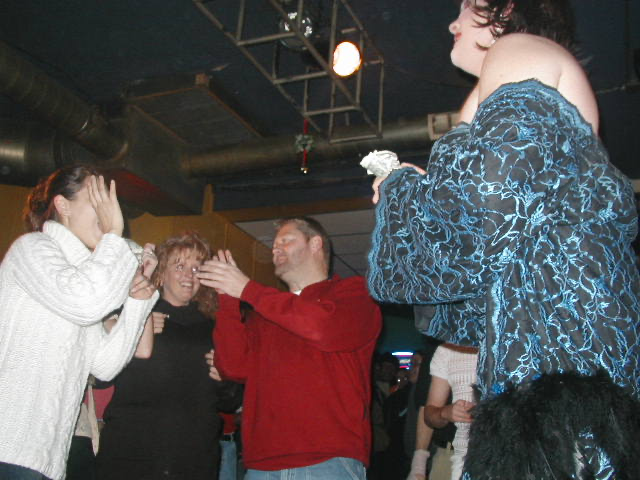 Nina West and Crowd | Union Station Video Cafe (Columbus, Ohio) | 11/27/2002
