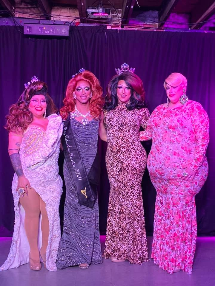 Hiliana Perez, Yasmine Kelly, Courtney Kelly and Mystical Divine | Miss Gay Columbus America | A.W.O.L. (Columbus, Ohio) | 2/7/2020