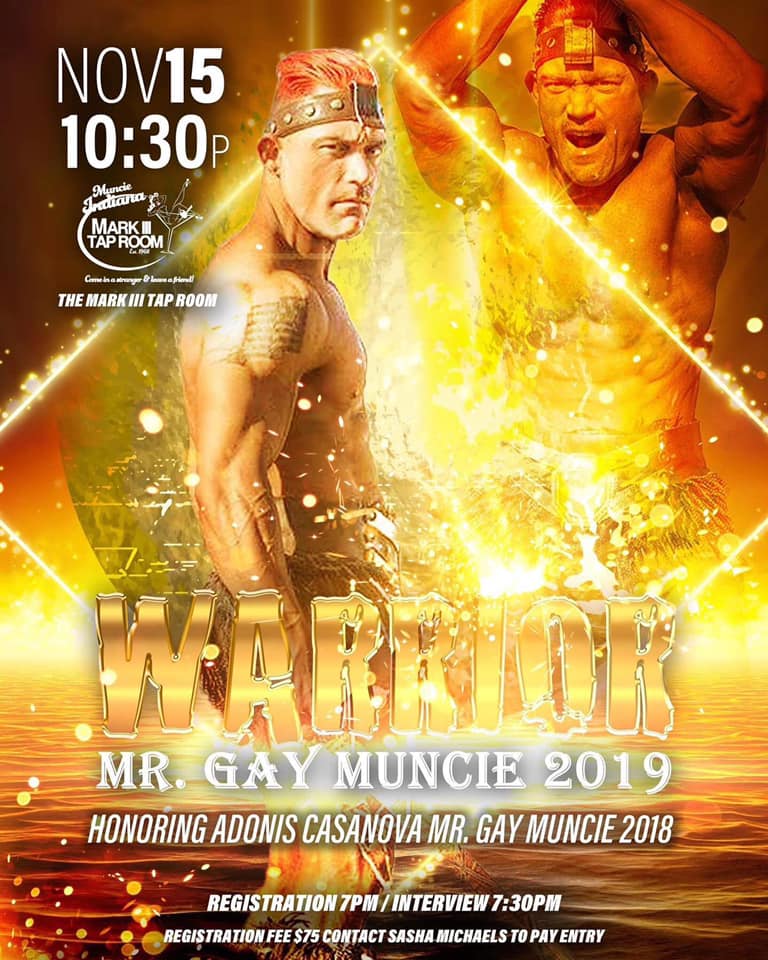 Ad | Mr. Gay Muncie | Mark III Tap Room (Muncie, Indiana) | 11/15/2019