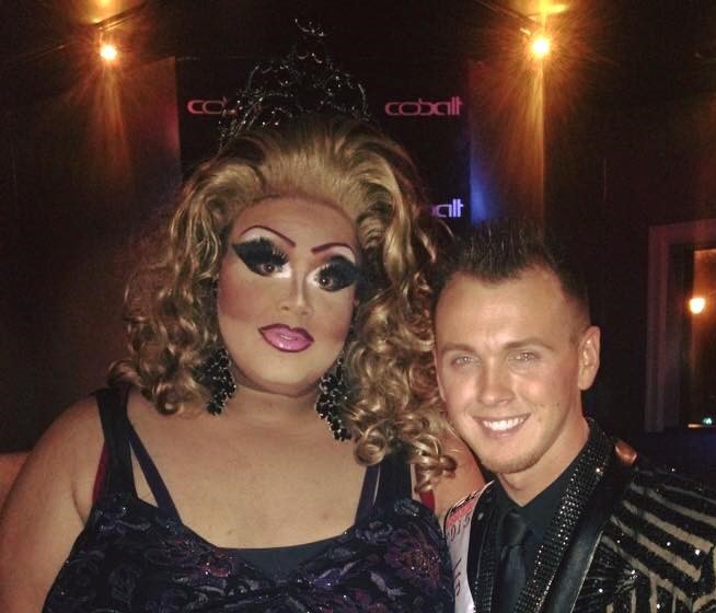 Kristina Kelly and Judas Elliot at the benefit for DC Entertainer of the Year for Nationals | Cobalt (Washington, D.C.) | July 2015 CROPPED