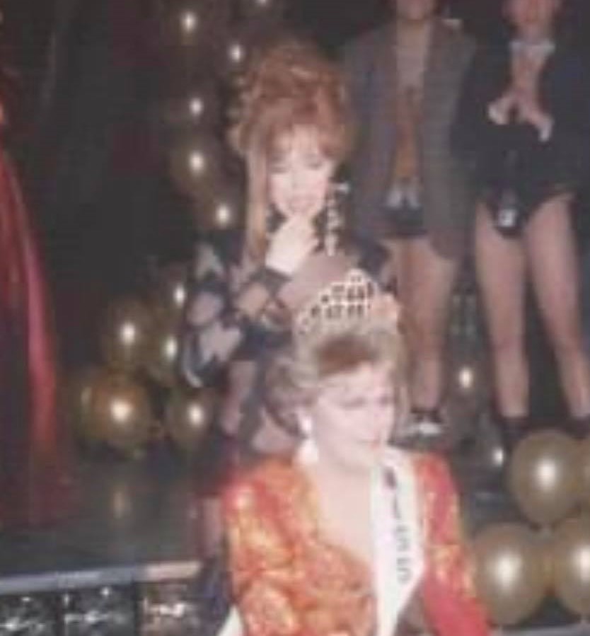 Samantha Rollins crowning Regan Addison as the new Miss Dock | Miss Dock | Dock (Cincinnati, Ohio) | Circa 1993 CROPPED