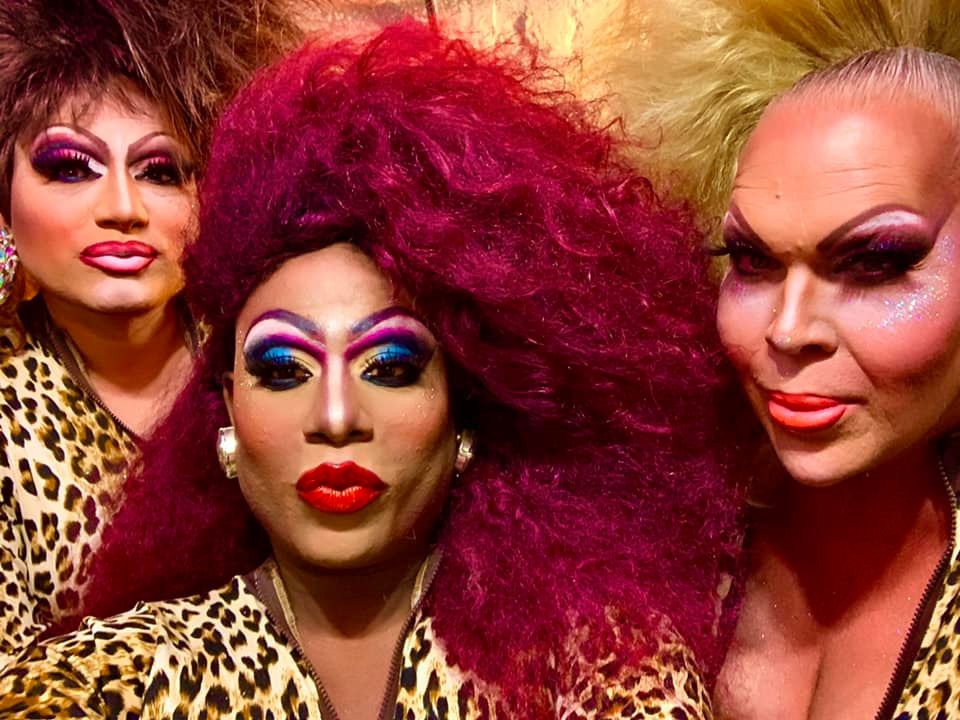 Monica Moore, Antwanette Chanel Roberts and Dena Cass | Hamburger Mary's (Clearwater, Florida) | July 2020