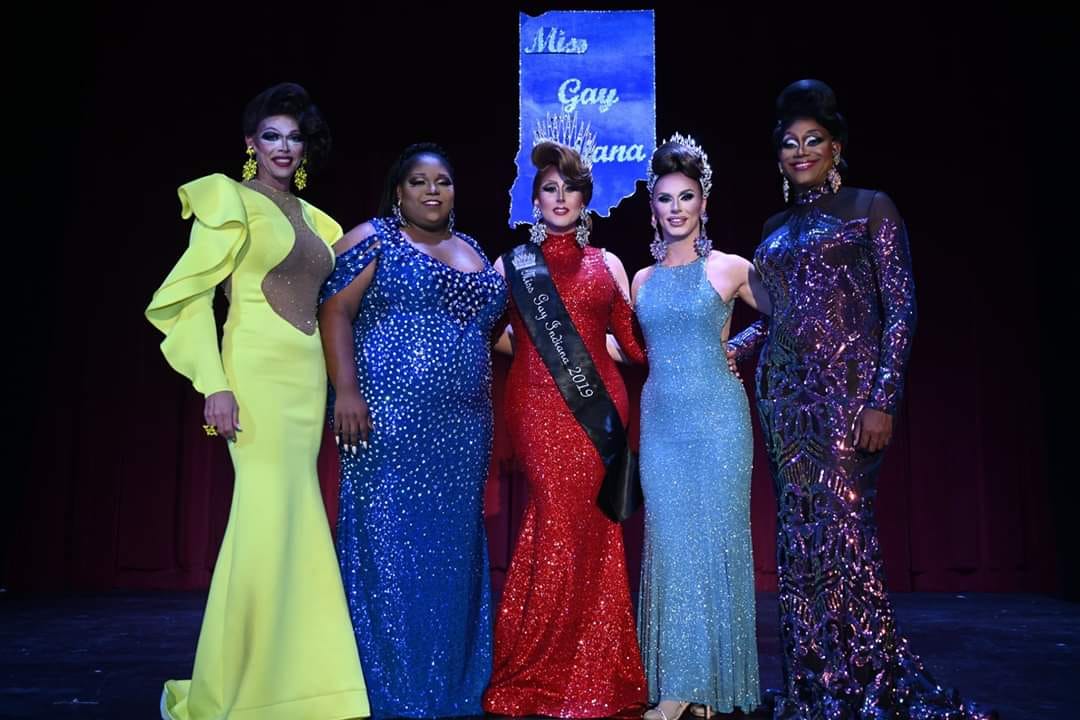Sasha Michaels, Bella Shade, Ana Crusis, Kassia Brookes and Mahogany Charlotte | Miss Gay Indiana | Athenaeum Foundation (Indianapolis, Indiana) | 9/4-9/6/2019
