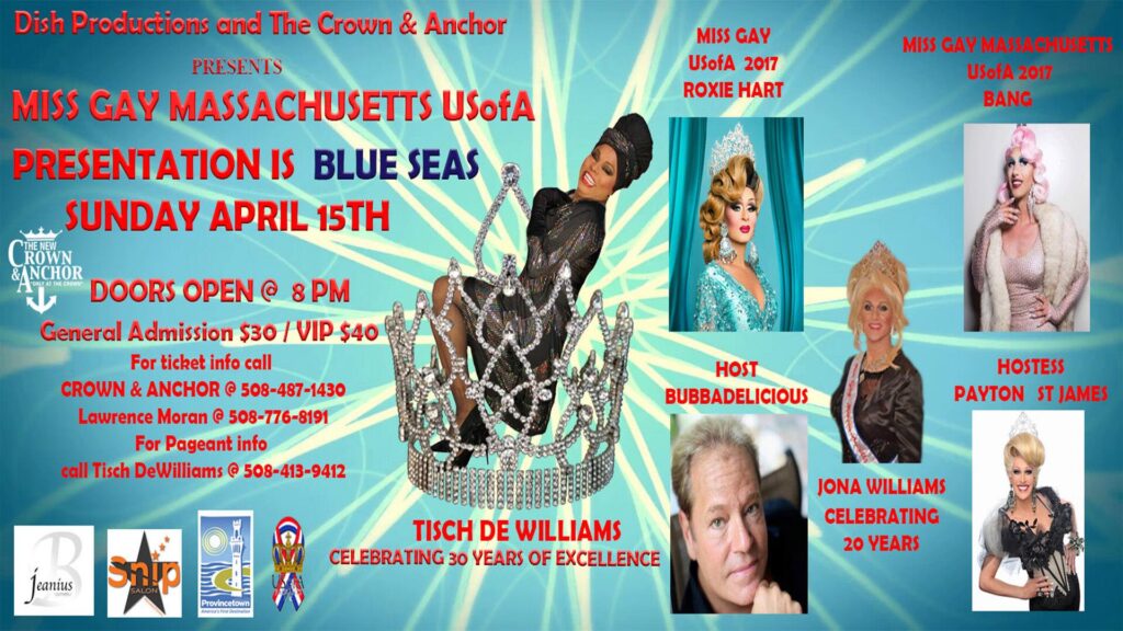 Ad | Miss Gay Massachusetts USofA | The Crown & Anchor (Provincetown, Massachusetts) | 4/15/2018