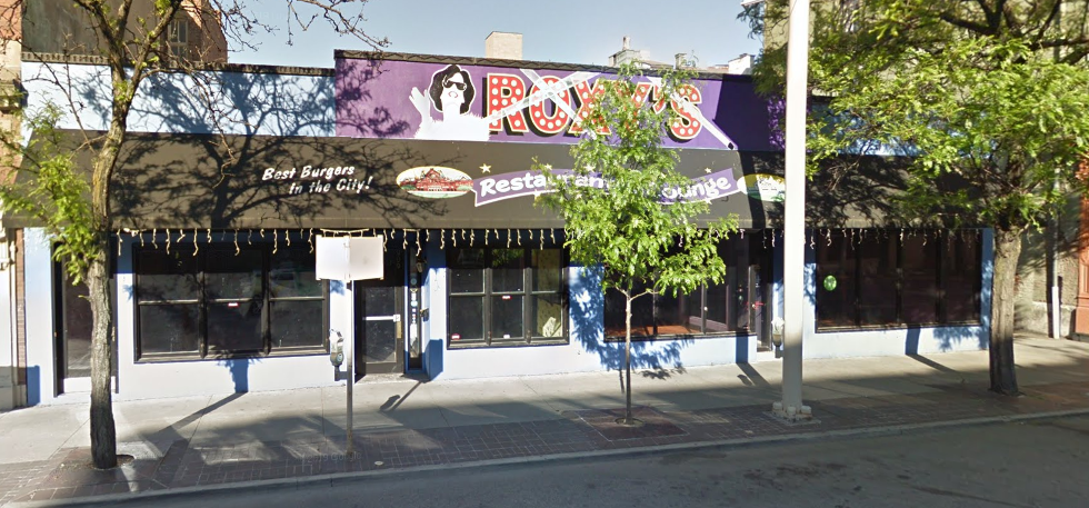This building here at 909 Vine Street in Cincinnati, Ohio was once the home to Hamburger Mary's and Roxy's. This is as it appeared in a April 2012 Google Street View capture.