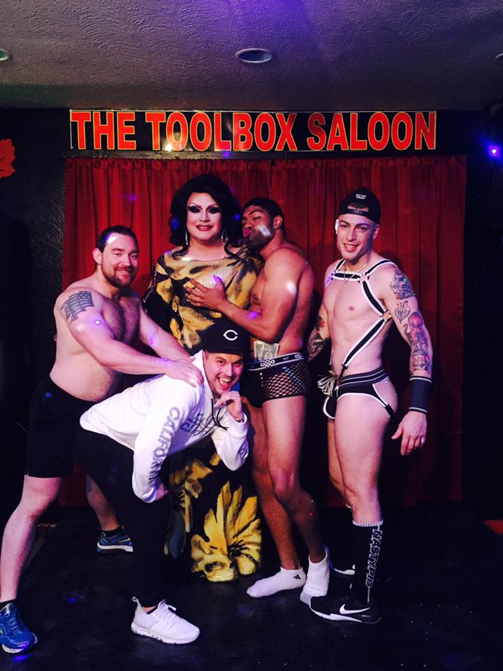Back: Adonis Casanova, Misty Phoenix St. James, Dominic Casanova and Gunner Scout; Front: Zach Clark Matthews | Toolbox Saloon (Columbus, Ohio) | September 2017