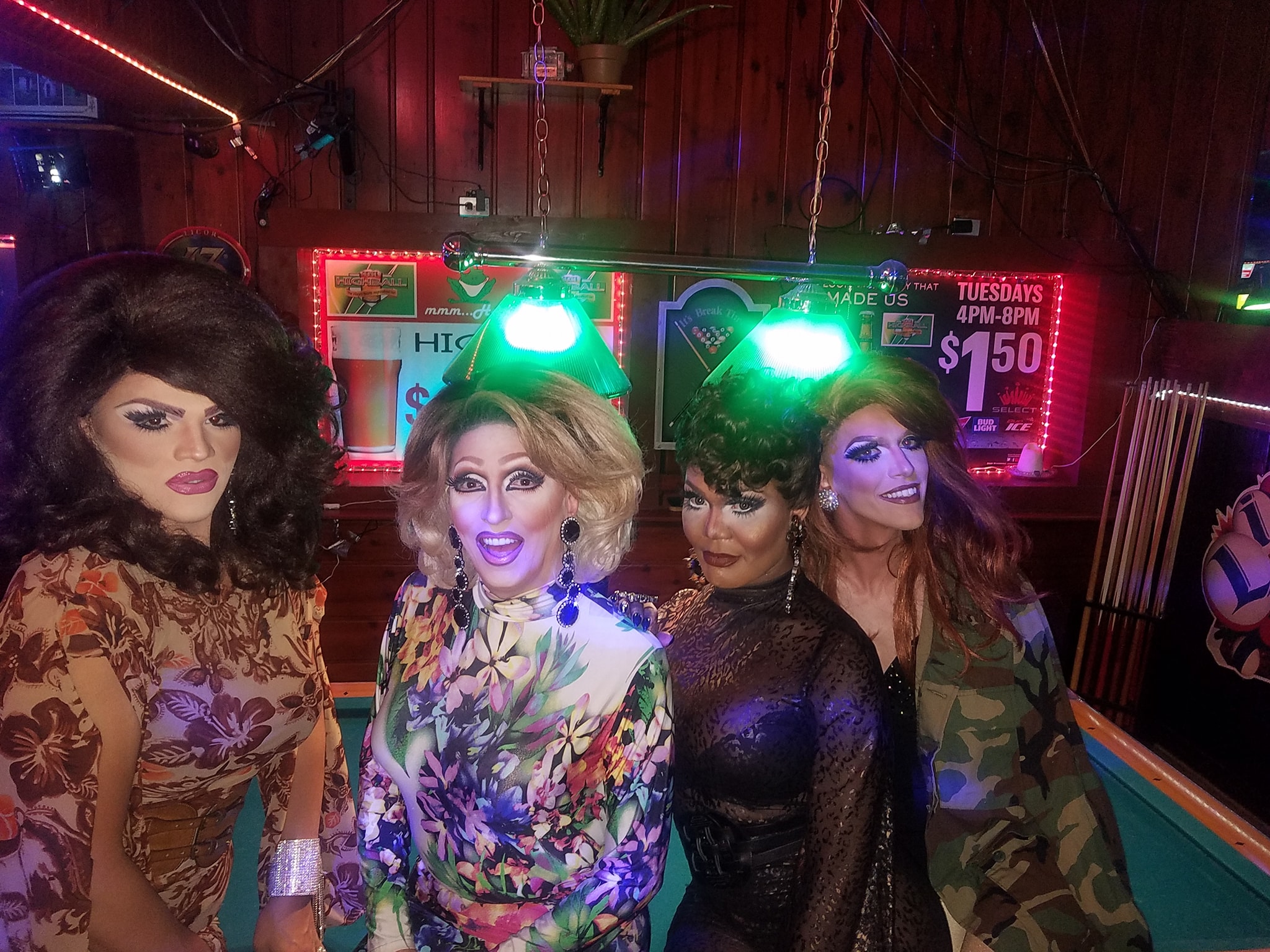 Ava Aurora Foxx, Samantha Rollins, Bianca Debonair and Jennifer Lynn Ali | Highball Tavern (Columbus, Ohio) | August 2018