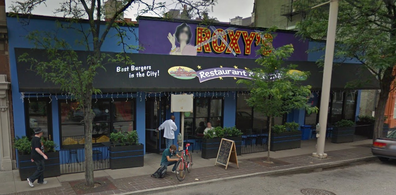 This building here at 909 Vine Street in Cincinnati, Ohio was once the home to Hamburger Mary's and Roxy's. This is as it appeared in a May 2011 Google Street View capture.