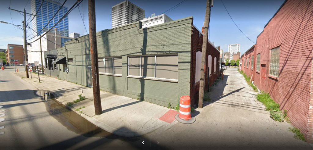 This building here at 145 N. 5th Street in Columbus, Ohio was once the home to Score Bar. This is as it appeared in a July 2019 Google Street View capture.