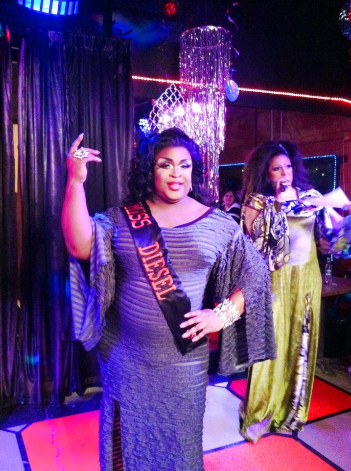 Daray Lorez in her new crown.  Amanda Sue Punchfuk is in the background. |  Miss Diesel | Diesel Bar & Nightclub (Springfield, Ohio) | 1/24/2015