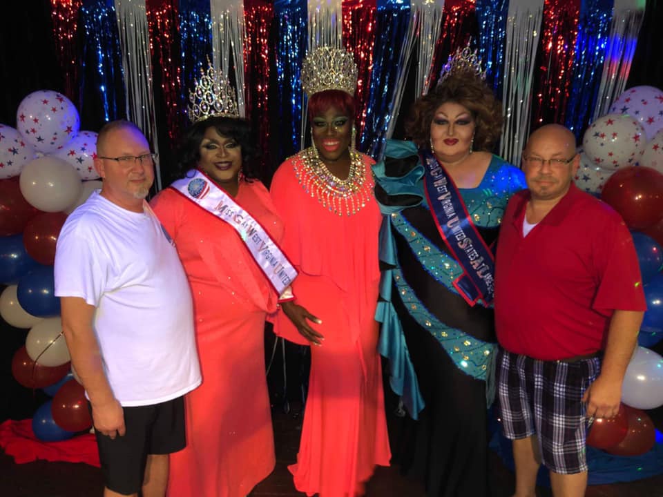 Het Vinson, Daray Lorez, Moltyn Decadence, Trista Storm and Ernest Morrison | Miss Gay West Virginia United States at Large and Icon | Broadway (Charleston, West Virginia) | 7/19/2019
