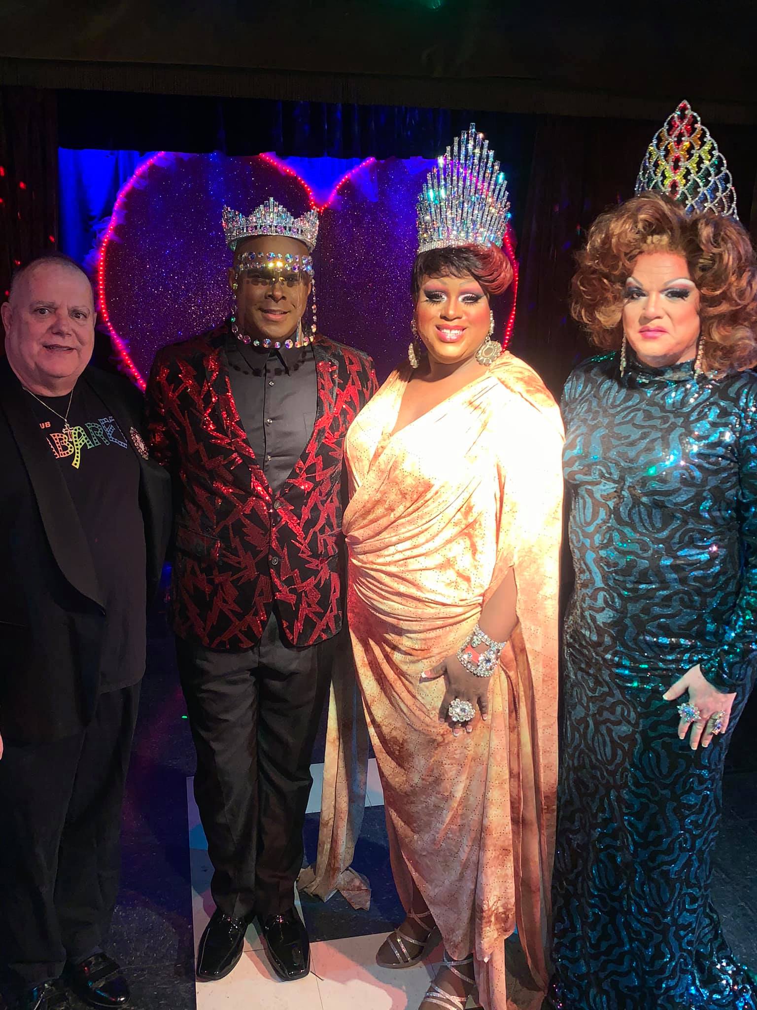 Jeff Reeves, Taylor Knight Addams St. James, Cierra Desire Nichole and Connie Conover | Miss Cabaret Valentine and Mr. Cabaret Valentine | Club Cabaret (Hickory, North Carolina) | 2/14/2021